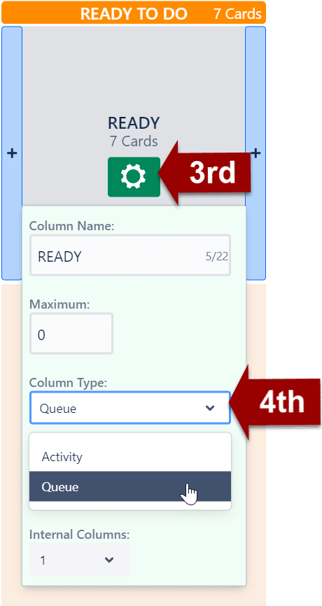 Edit Column Type - Activity or Queue